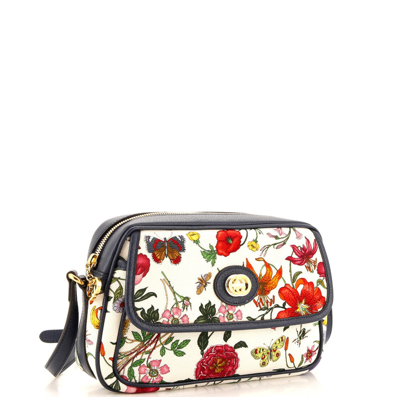 Gucci Shoulder Bag Flora Canvas Small