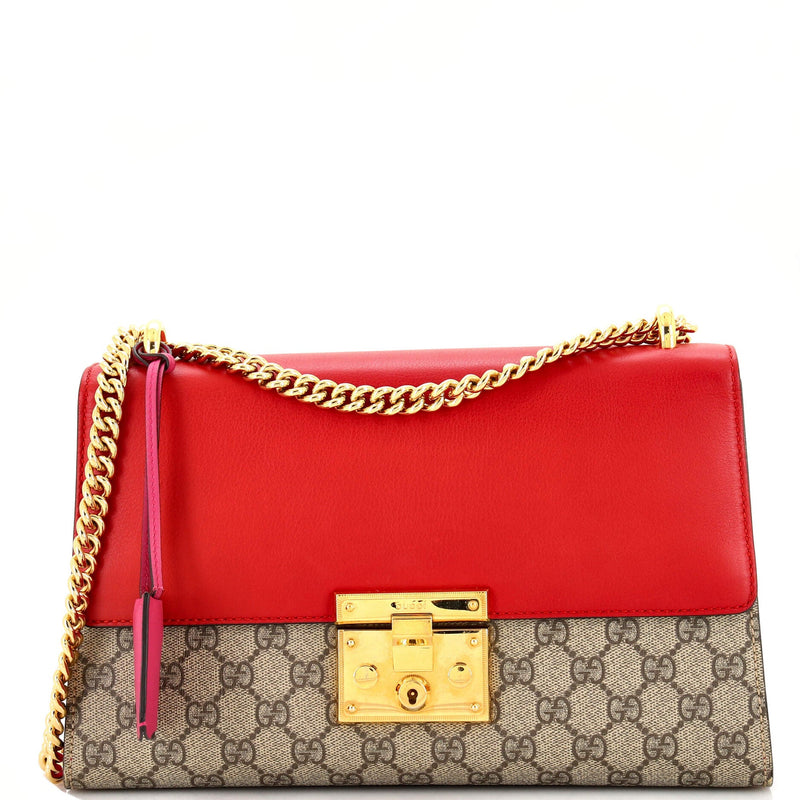 Gucci Padlock Shoulder Bag Gg Coated