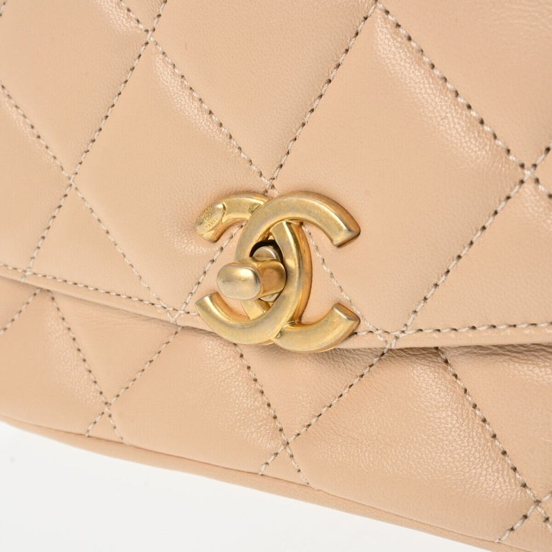 Chanel Matrasse Chainshoulder 7.9' Beige