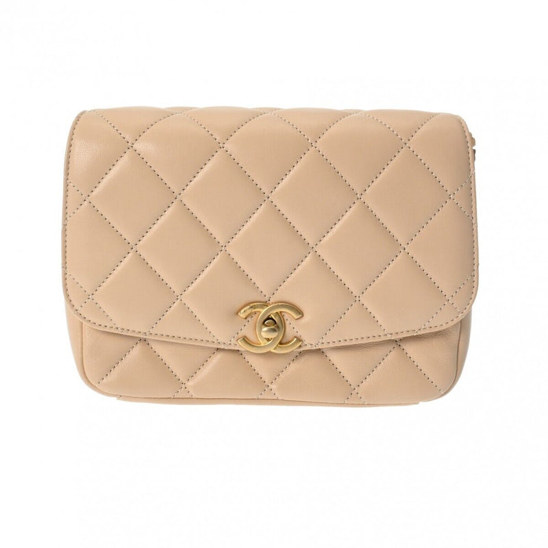 Chanel Matrasse Chainshoulder 7.9' Beige