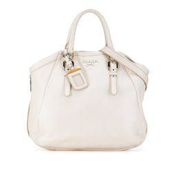 Prada Vitello Daino White Calf