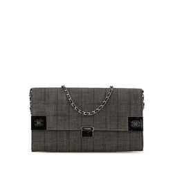 Chanel Choco Bar Chain Flap Gray