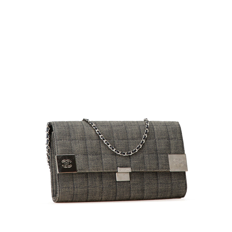 Chanel Choco Bar Chain Flap Gray