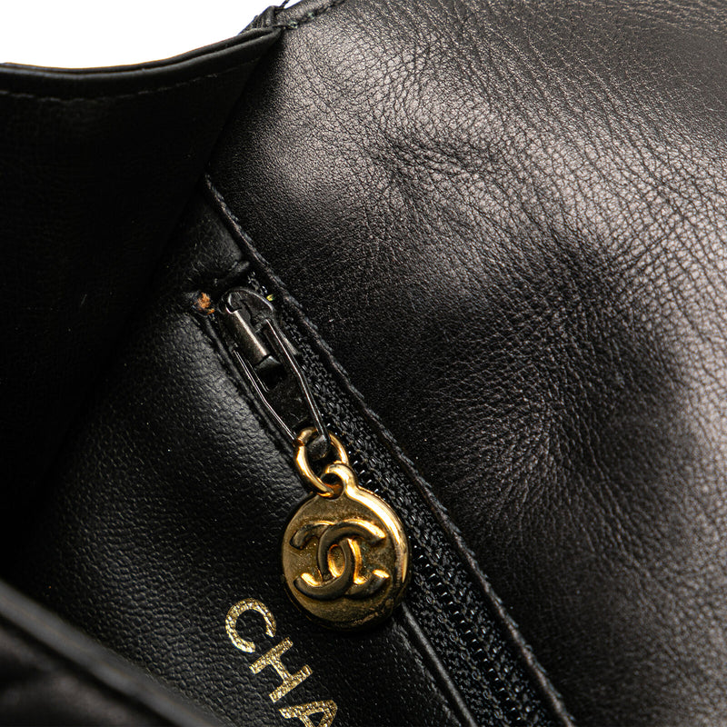 Chanel Cc Quilted Lambskin Black