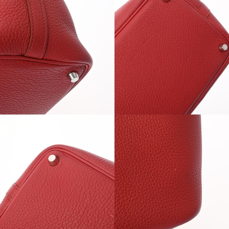 Hermes Picotan Lock Pm Rouge Hand Bag