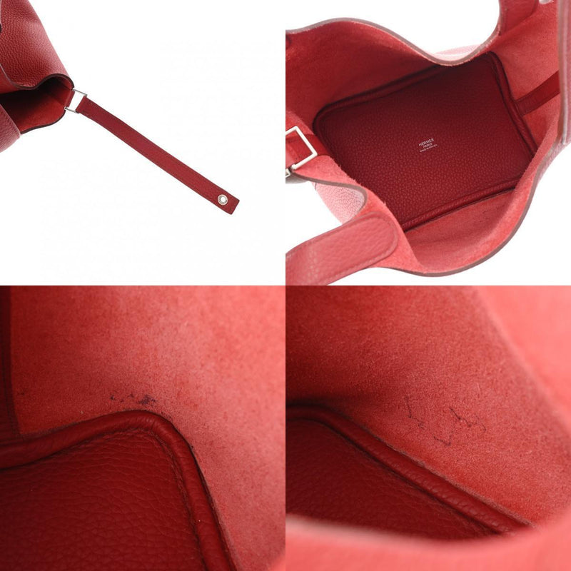 Hermes Picotan Lock Pm Rouge Hand Bag