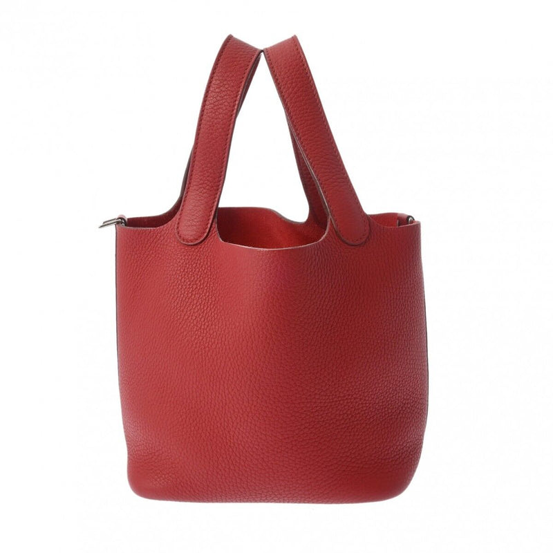 Hermes Picotan Lock Pm Rouge Hand Bag