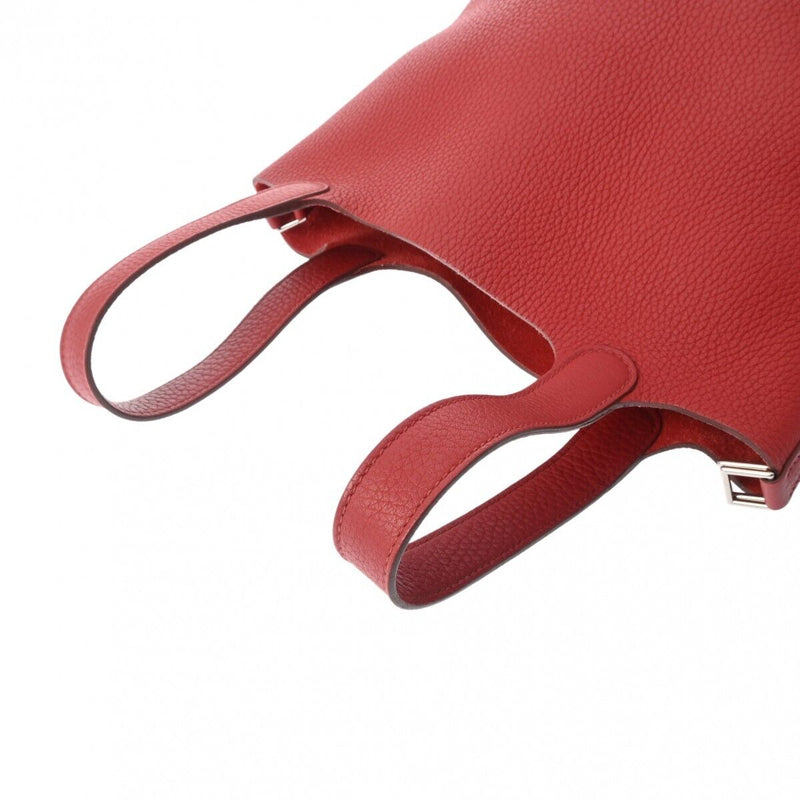 Hermes Picotan Lock Pm Rouge Hand Bag