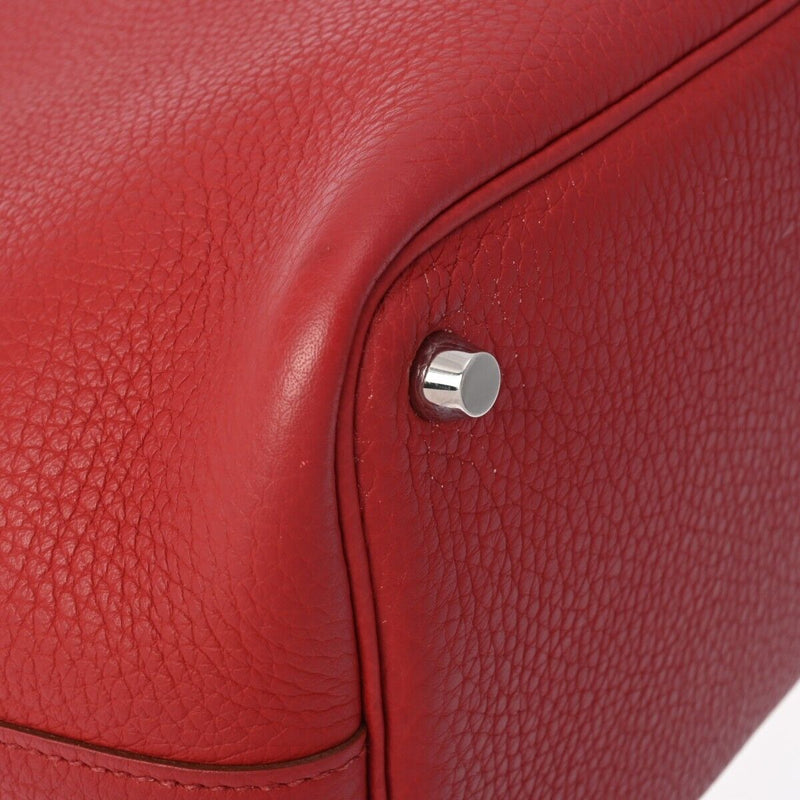 Hermes Picotan Lock Pm Rouge Hand Bag