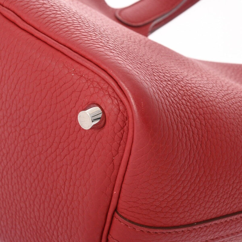 Hermes Picotan Lock Pm Rouge Hand Bag