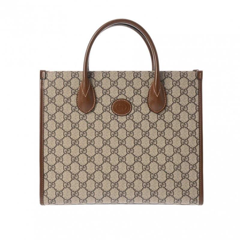 Gucci Gg Supreme Small Tote Beige /