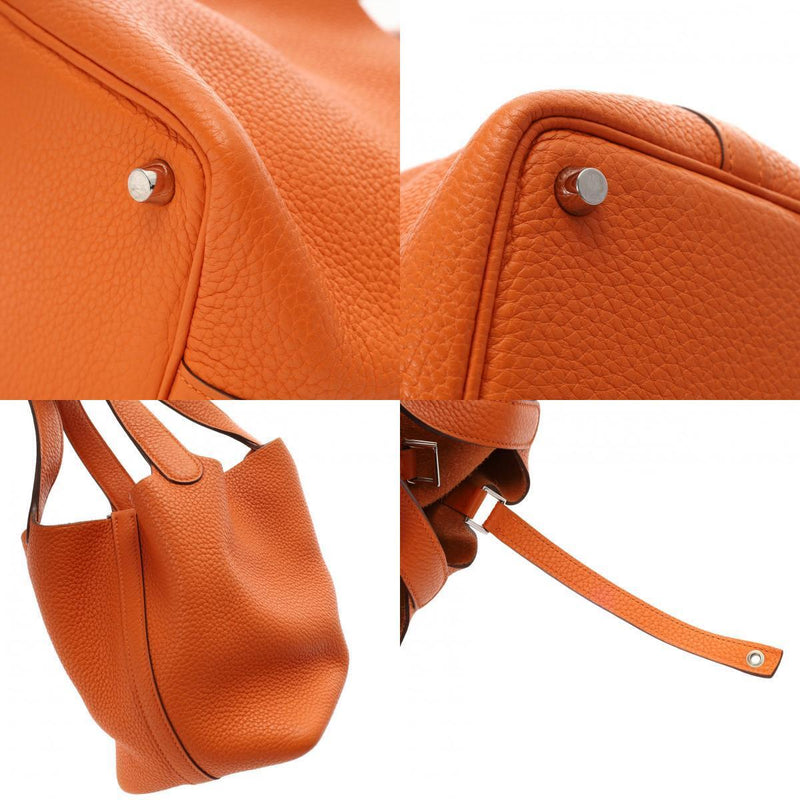 Hermes Picotan Lock Pm Orange Hand Bag