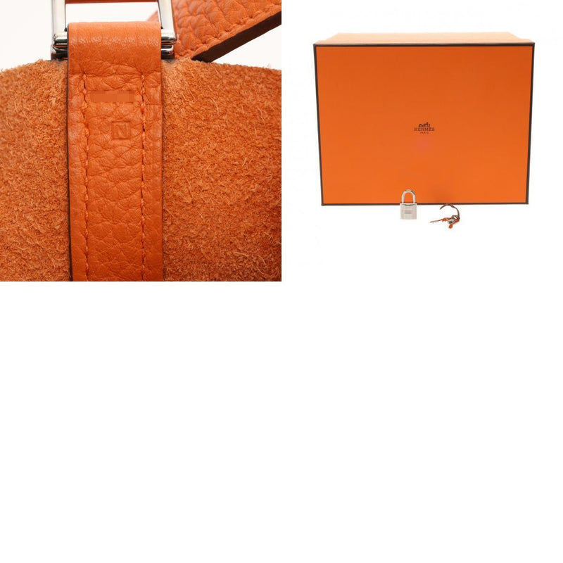 Hermes Picotan Lock Pm Orange Hand Bag