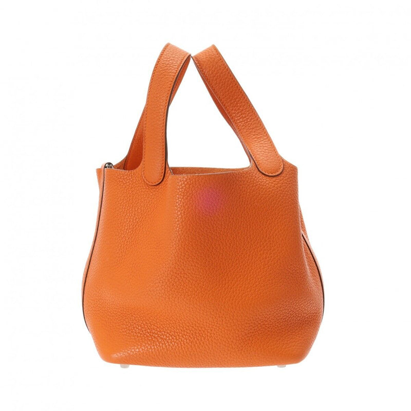 Hermes Picotan Lock Pm Orange Hand Bag