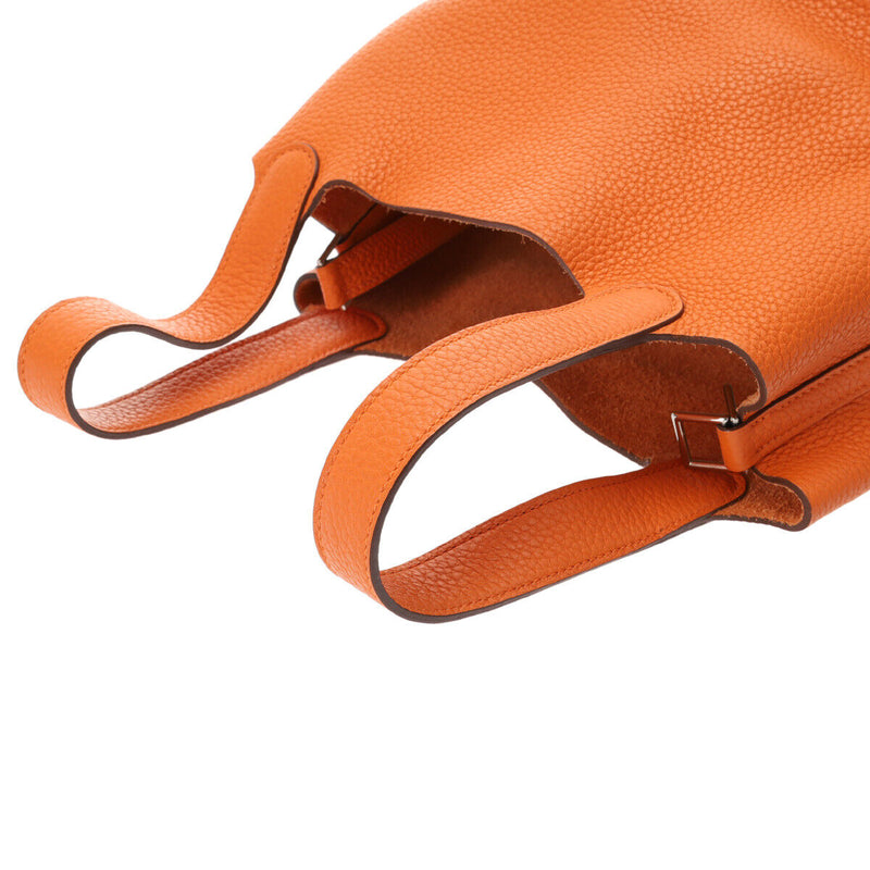 Hermes Picotan Lock Pm Orange Hand Bag