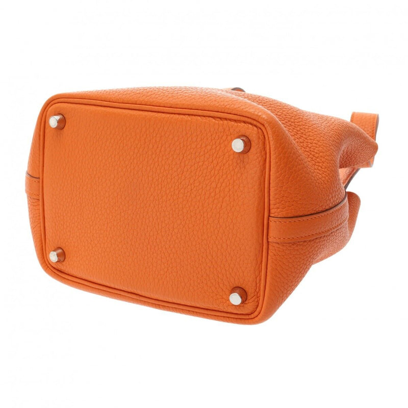 Hermes Picotan Lock Pm Orange Hand Bag