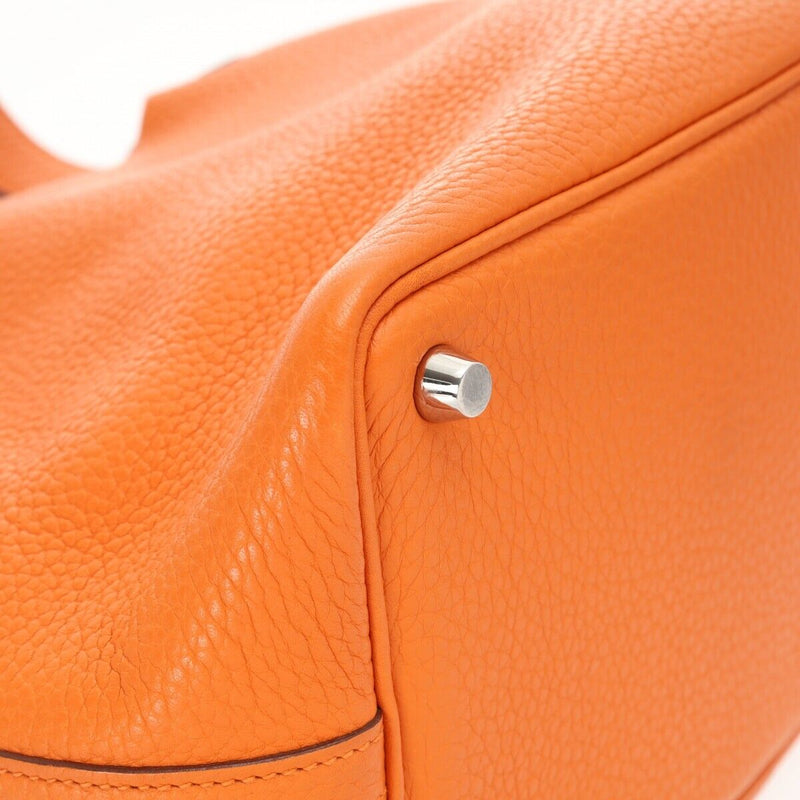 Hermes Picotan Lock Pm Orange Hand Bag