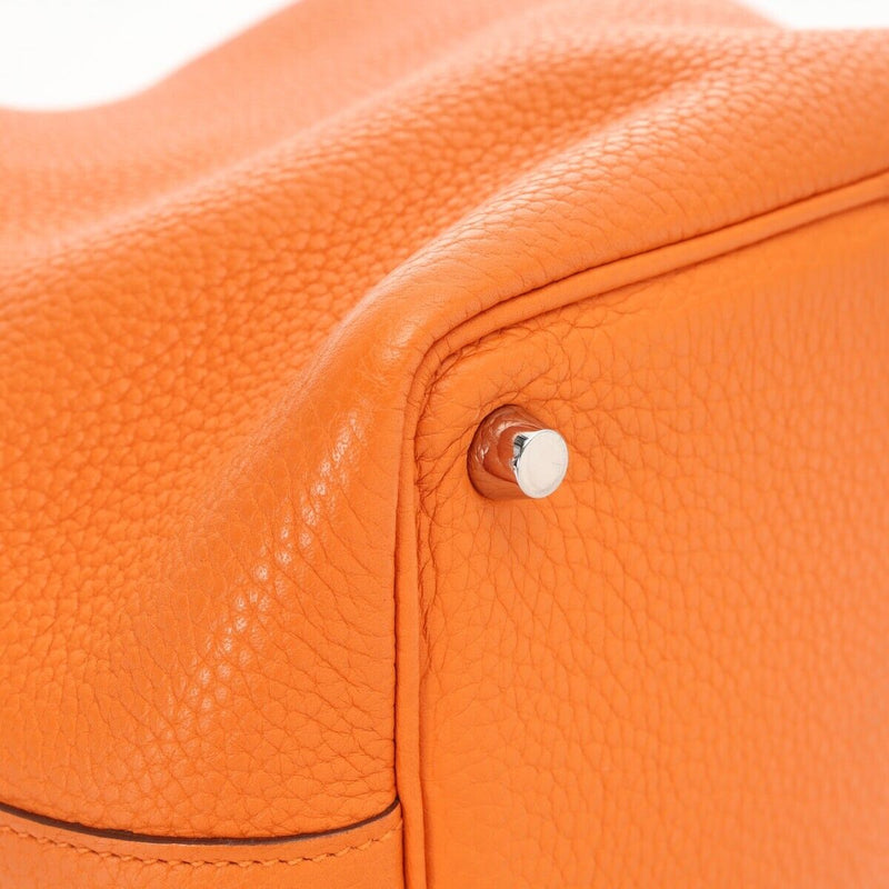 Hermes Picotan Lock Pm Orange Hand Bag