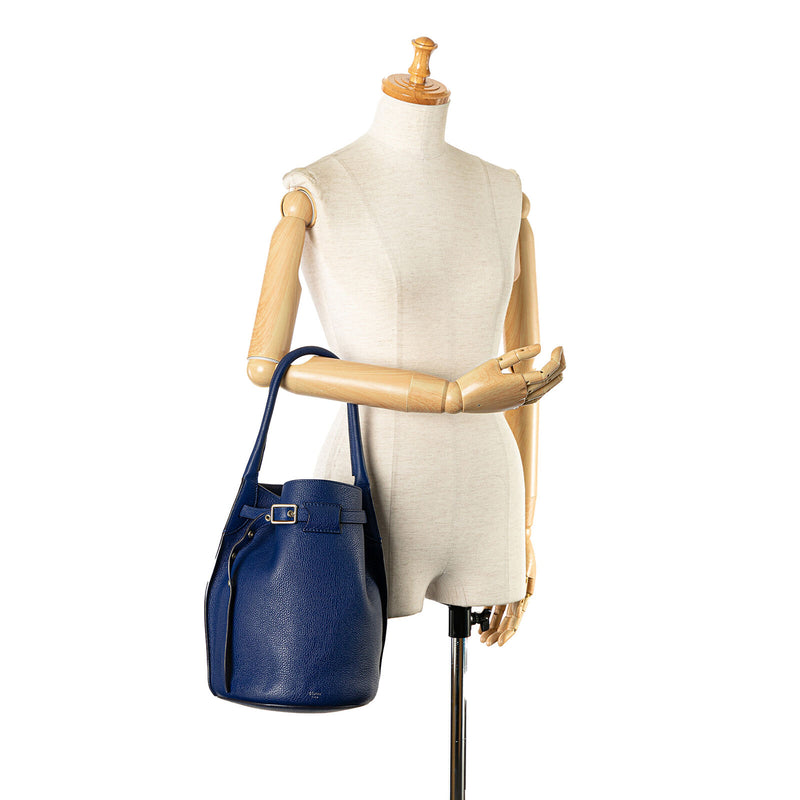 Celine Big Bag Bucket Blue Calf