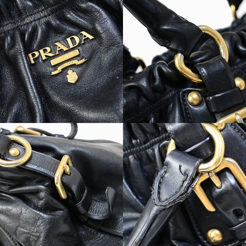 Prada Milano Logo Shoulder Tote Bag