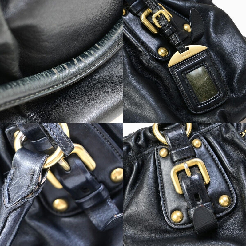 Prada Milano Logo Shoulder Tote Bag