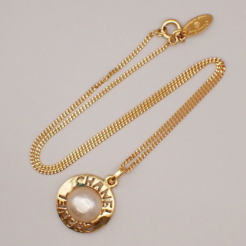 Chanel Logo Imitation Pearl Chain