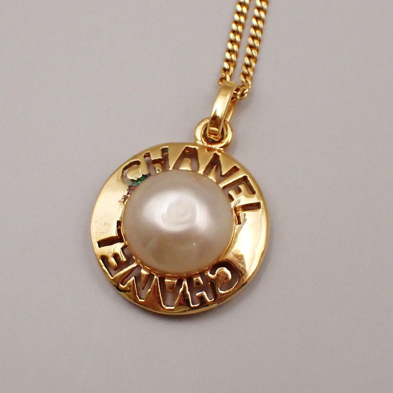 Chanel Logo Imitation Pearl Chain