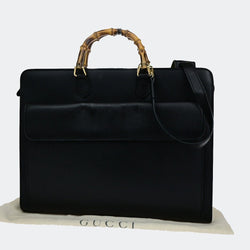 Gucci Logo Bamboo 2Way Business Shoulder