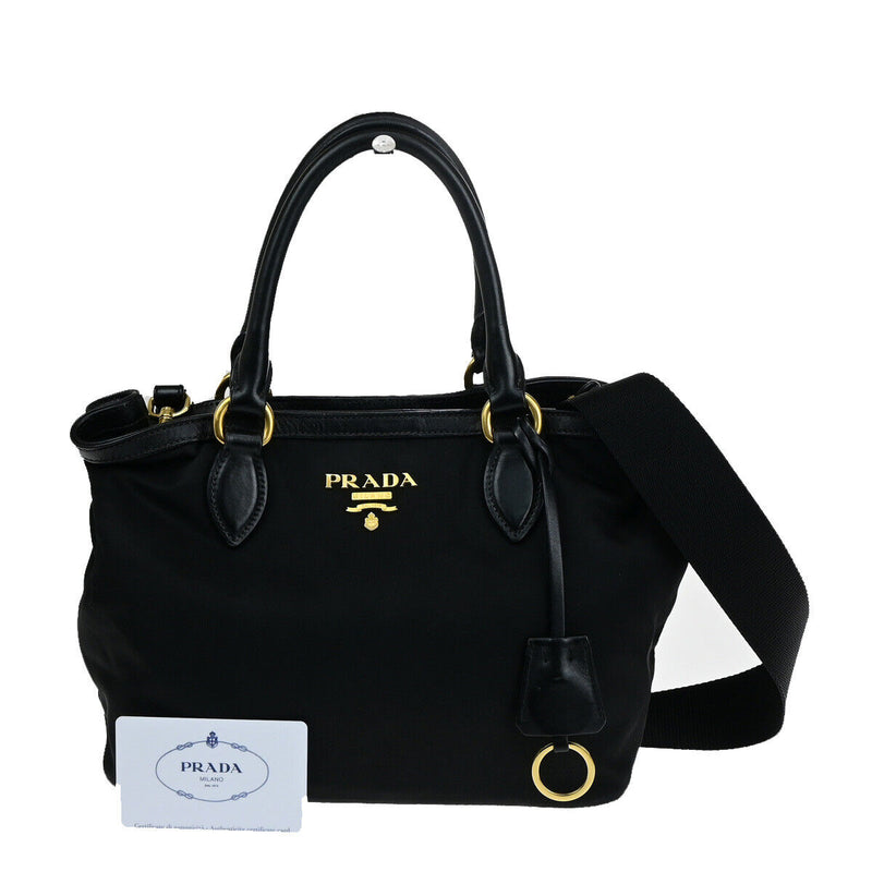 Prada Logo Tessuto 2Way Shoulder Hand