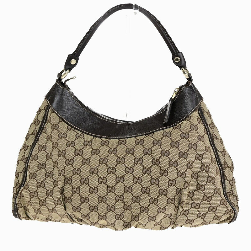 Gucci Gg Logo Abbey Shoulder Bag Canvas