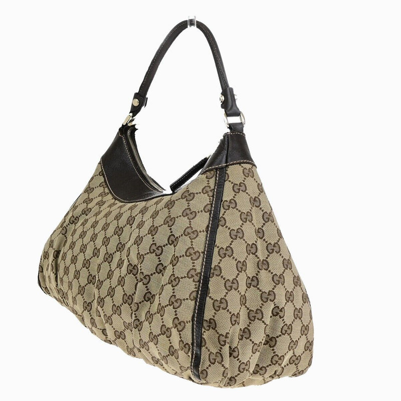 Gucci Gg Logo Abbey Shoulder Bag Canvas