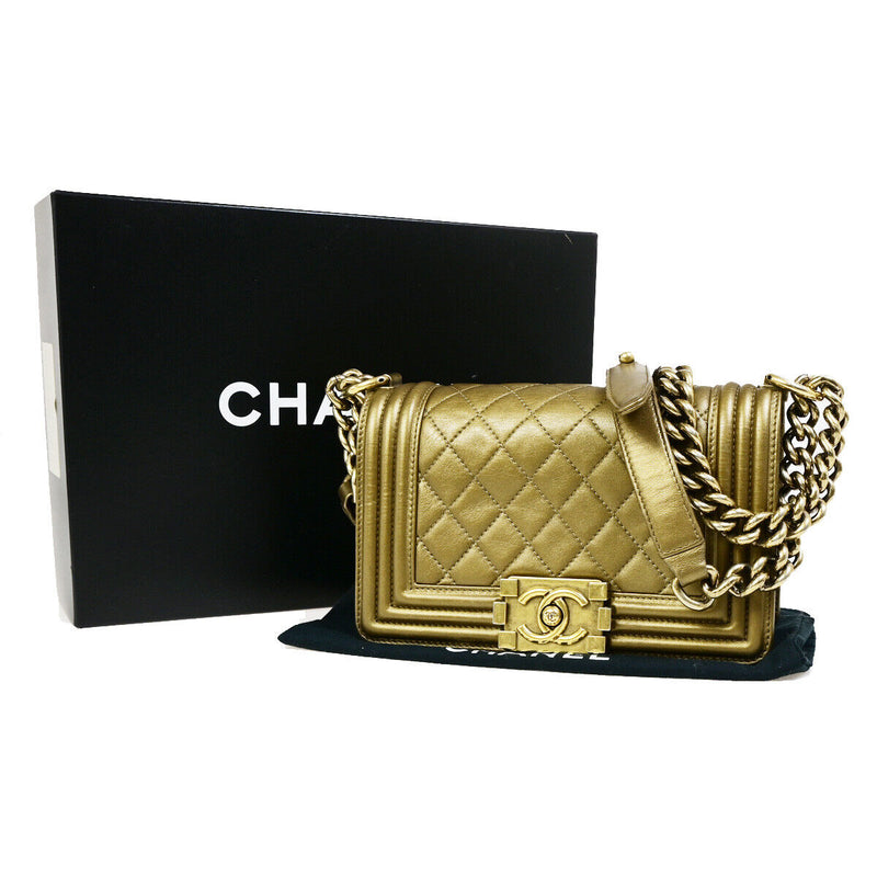 Chanel Cc Logo Boy Chain Mini Shoulder