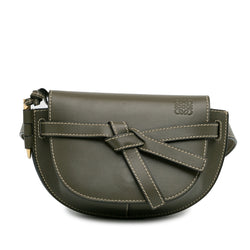 Loewe Mini Gate Green Dark Calf