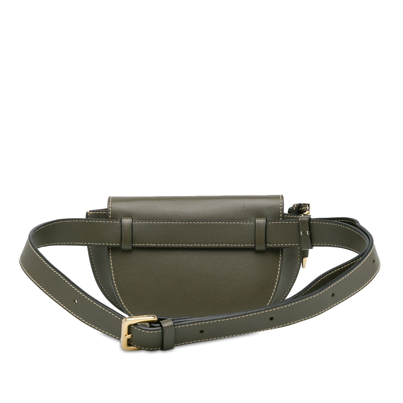 Loewe Mini Gate Green Dark Calf