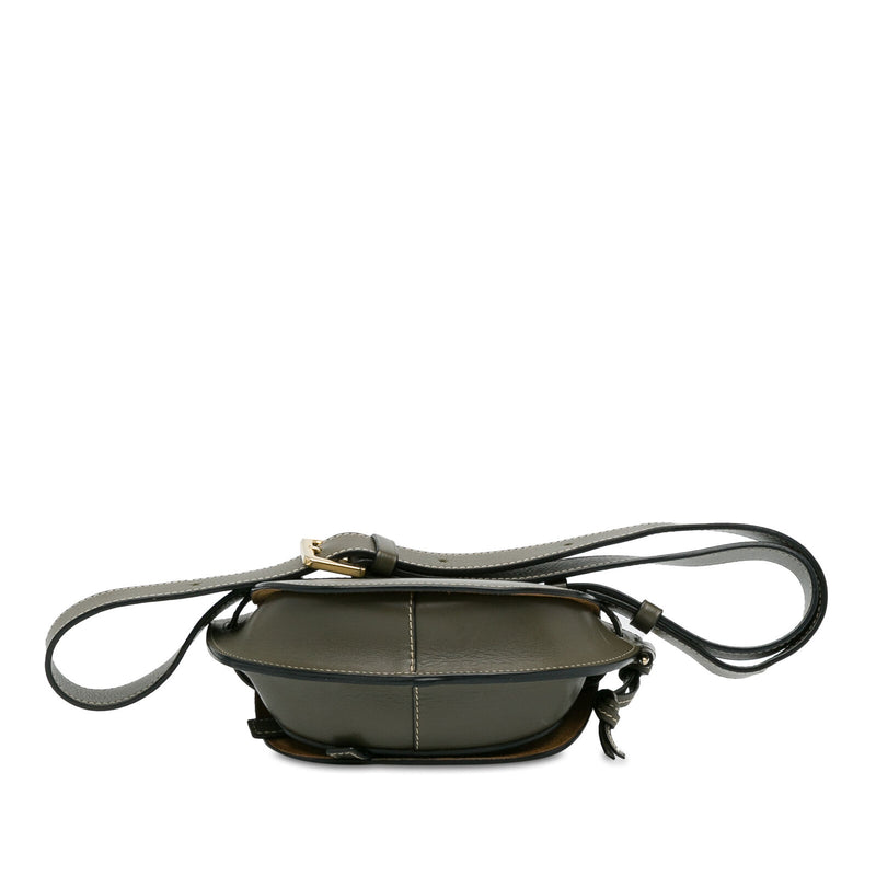 Loewe Mini Gate Green Dark Calf