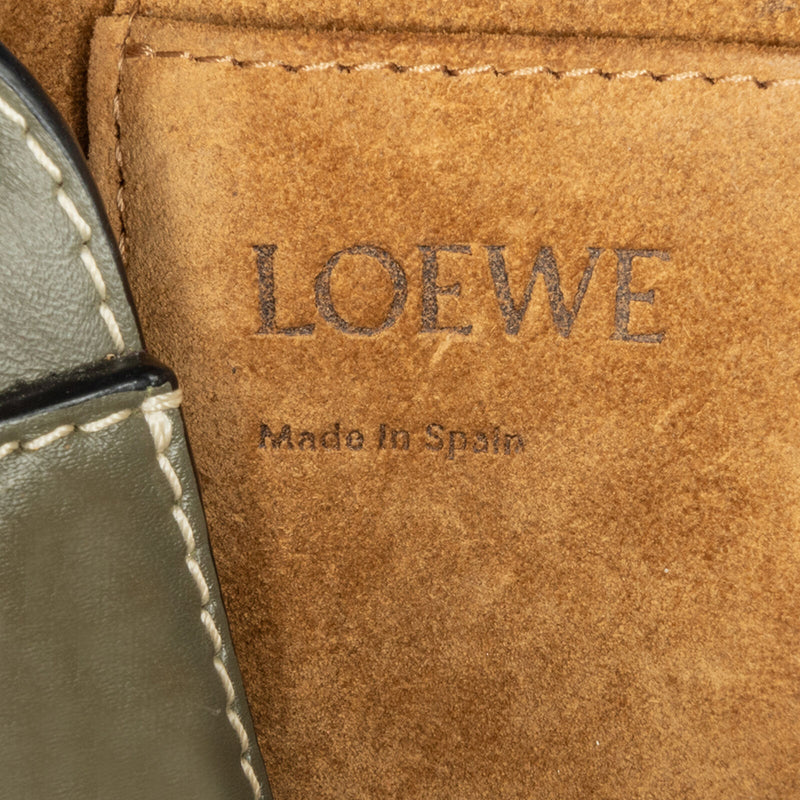 Loewe Mini Gate Green Dark Calf