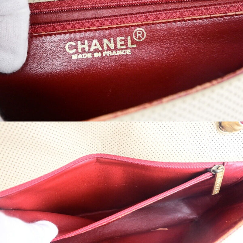 Chanel Cc Logo Punching Bicolor Shoulder