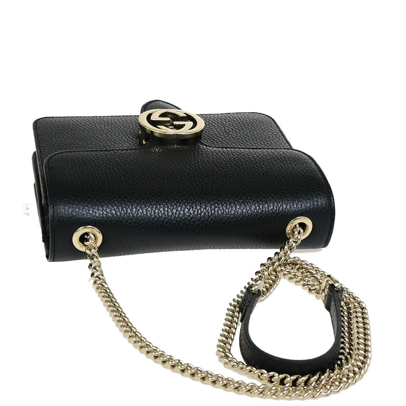 Gucci Logo Interlocking G Chain Shoulder