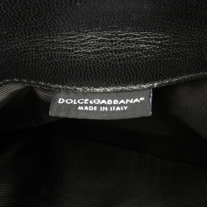 Dolce & Gabbana Black Calf Leather