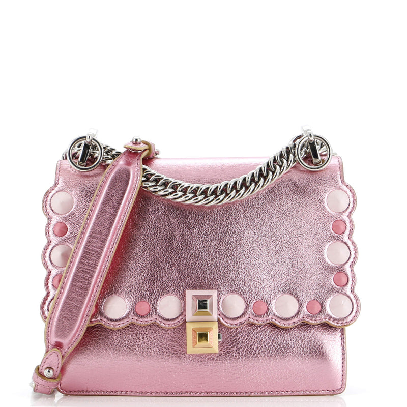 Fendi Kan I Bag Studded Leather Small