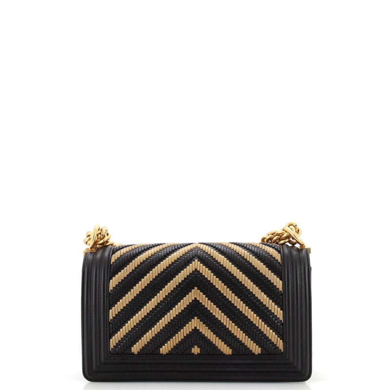 Chanel Boy Flap Bag Braided Chevron