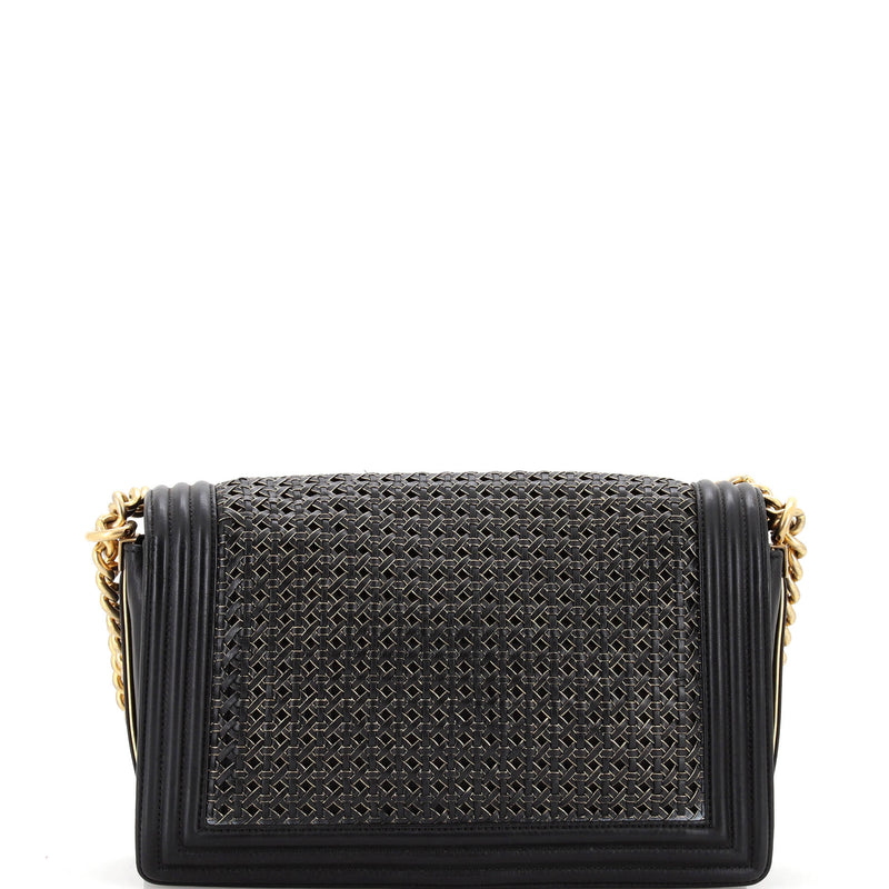 Chanel Boy Flap Bag Braided Sheepskin