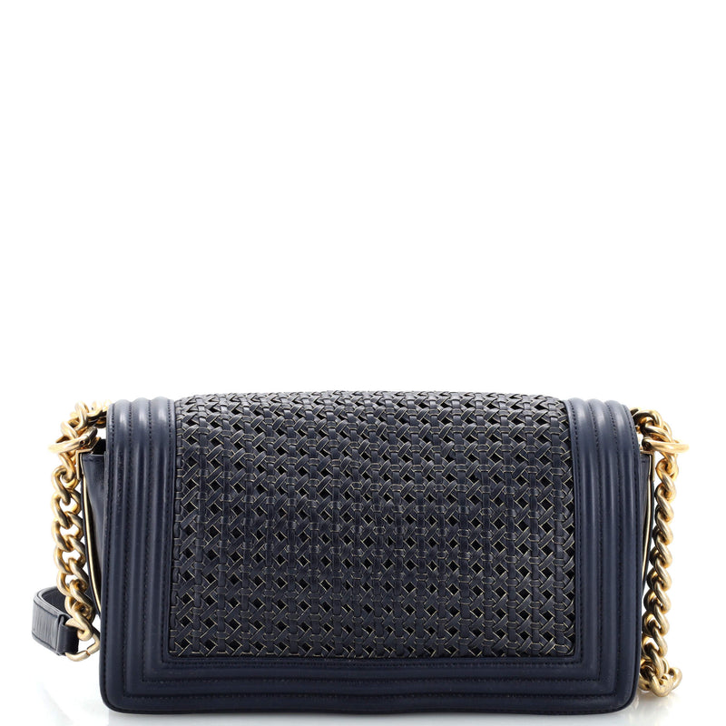 Chanel Boy Flap Bag Braided Sheepskin