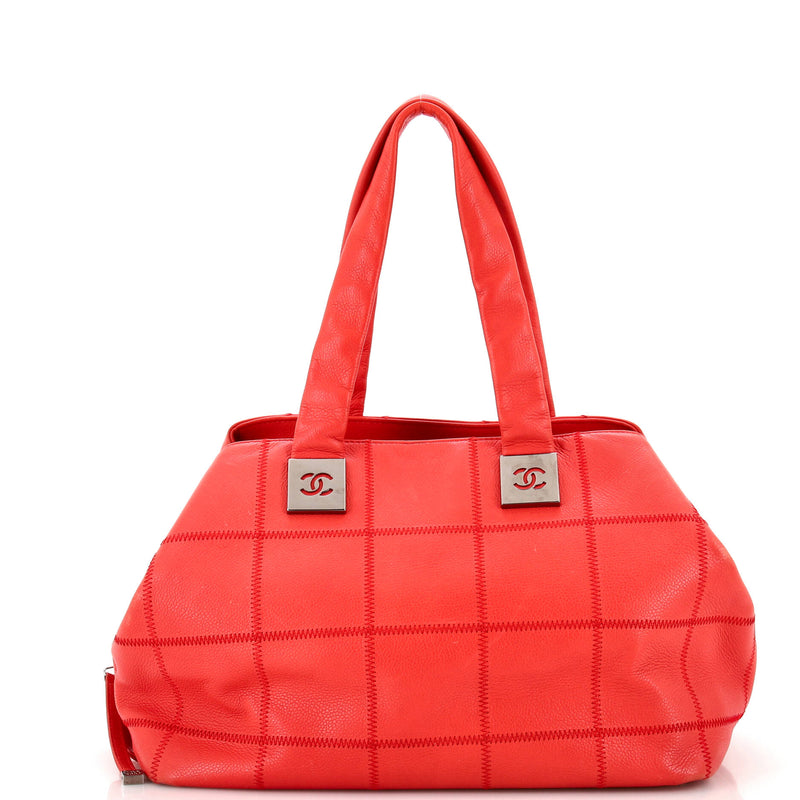 Chanel Square Stitch Bowler Bag Quilted