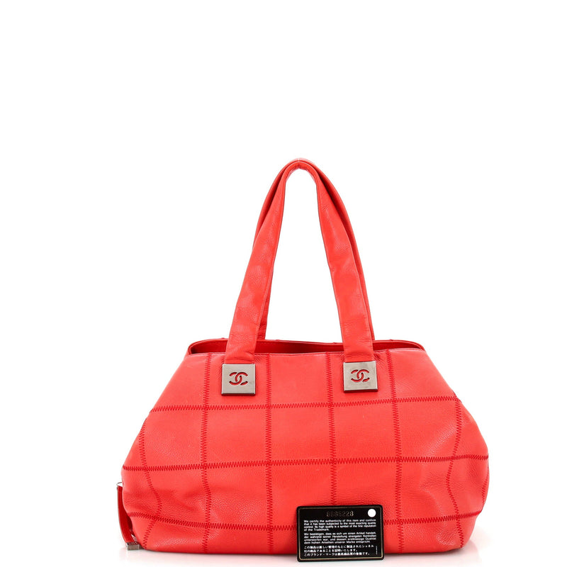 Chanel Square Stitch Bowler Bag Quilted