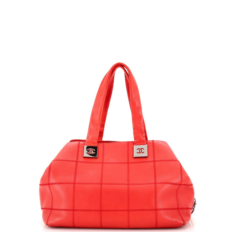 Chanel Square Stitch Bowler Bag Quilted