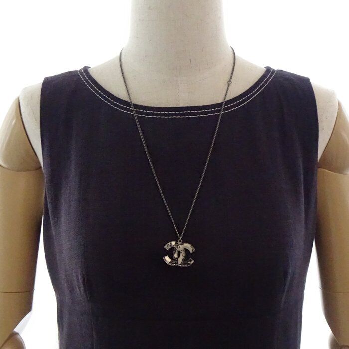 Chanel A13K Coco Mark Metal Necklace