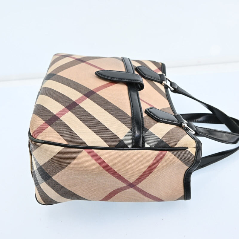 Burberry Nova Check Hand Bag Pvc