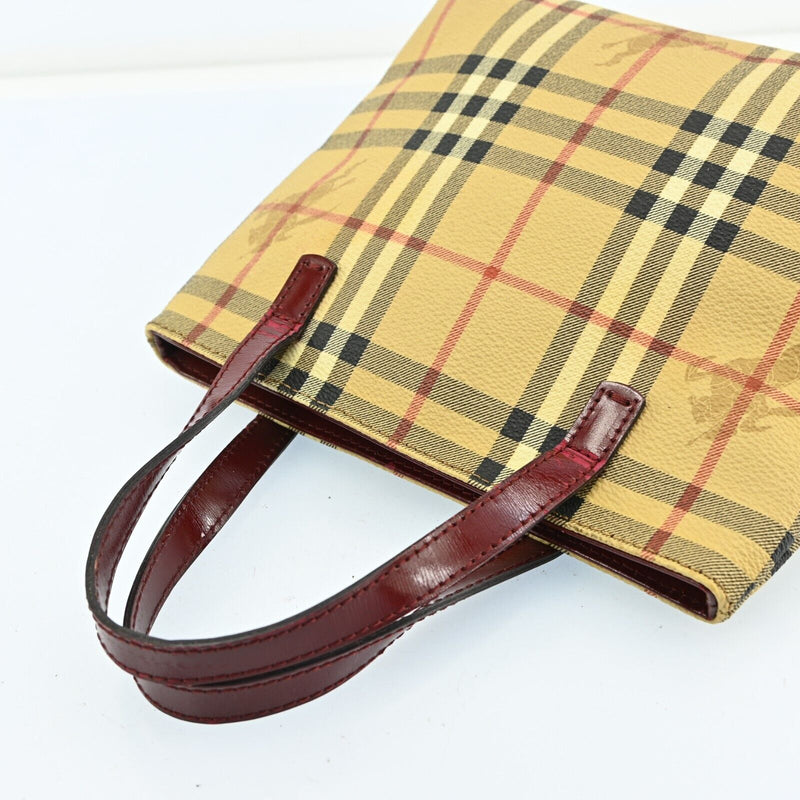 Burberry Nova Check Hand Bag Pvc