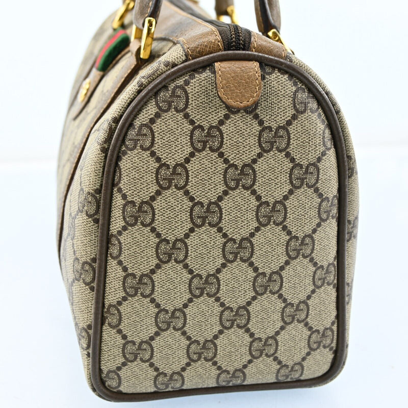 Gucci Web Sherry Line Boston Bag Pvc